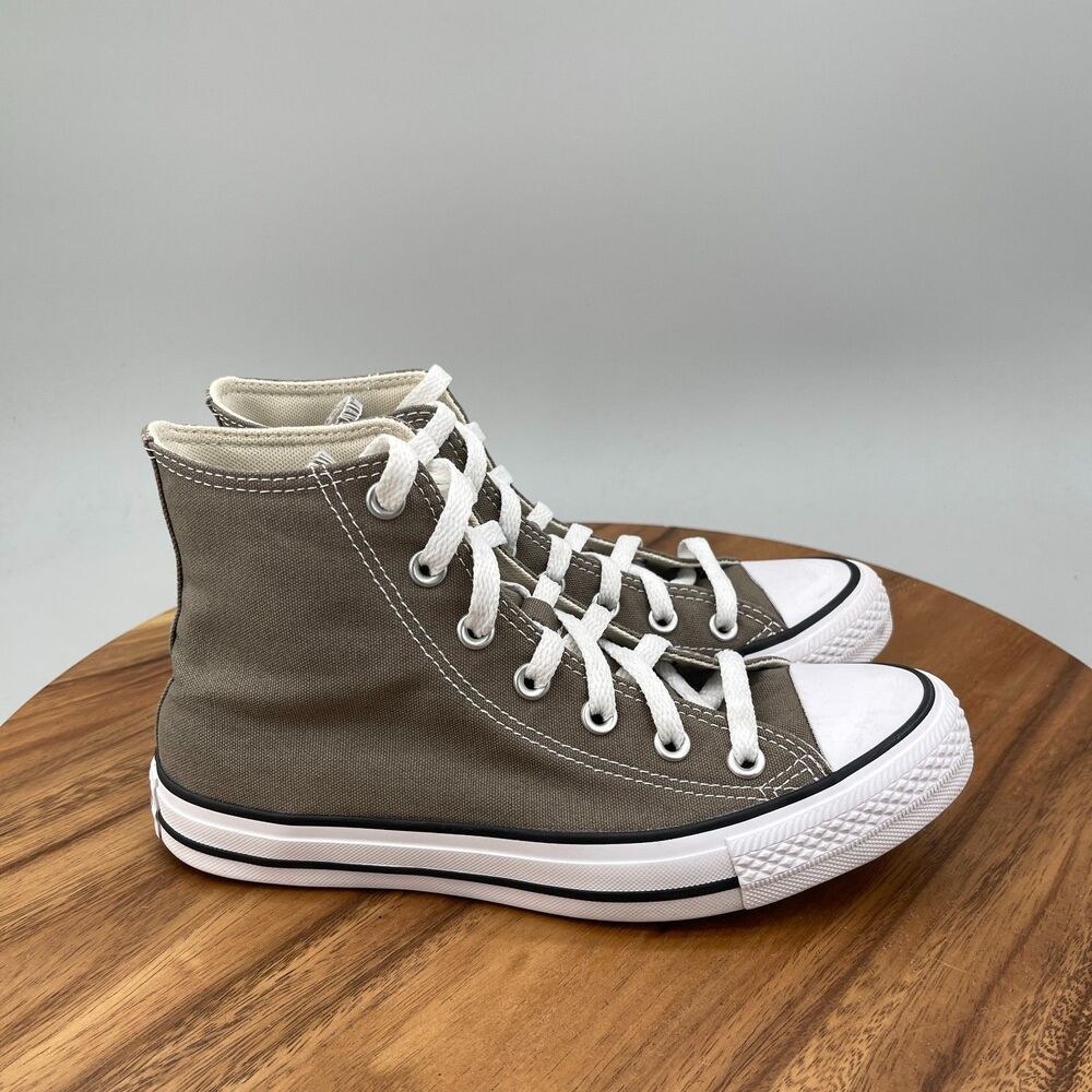 Converse Chuck Taylor All Star Hi Shoes Womens Size 8 Gray Casual Skate Sneakers